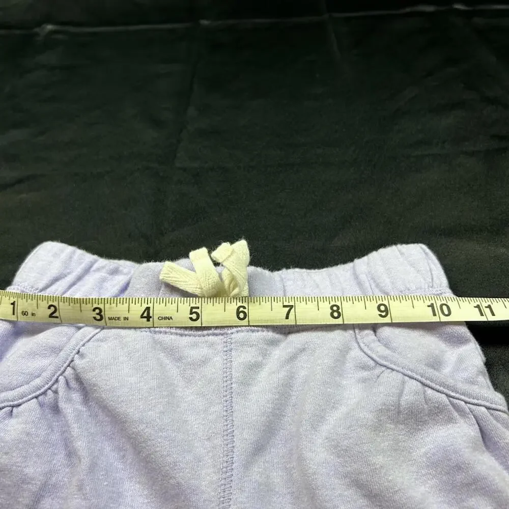 Old‎ Navy Girls Sweatpants 5T Purple Faux Tie Elastic Waist EUC